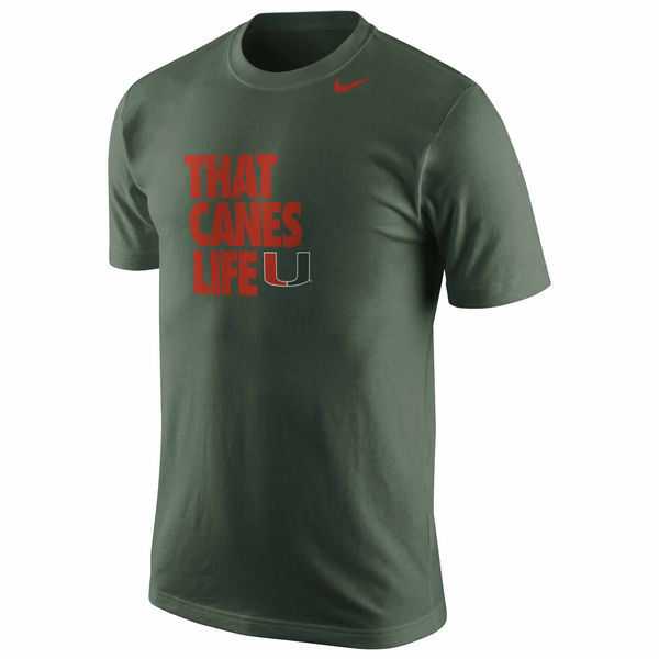 Miami Hurricanes Nike Basketball Mascot Life WEM T-Shirt - Green,We sell and wholesale Miami Hurricanes Nike Basketball Mascot Life WEM T-Shirt - Green on line form chian!